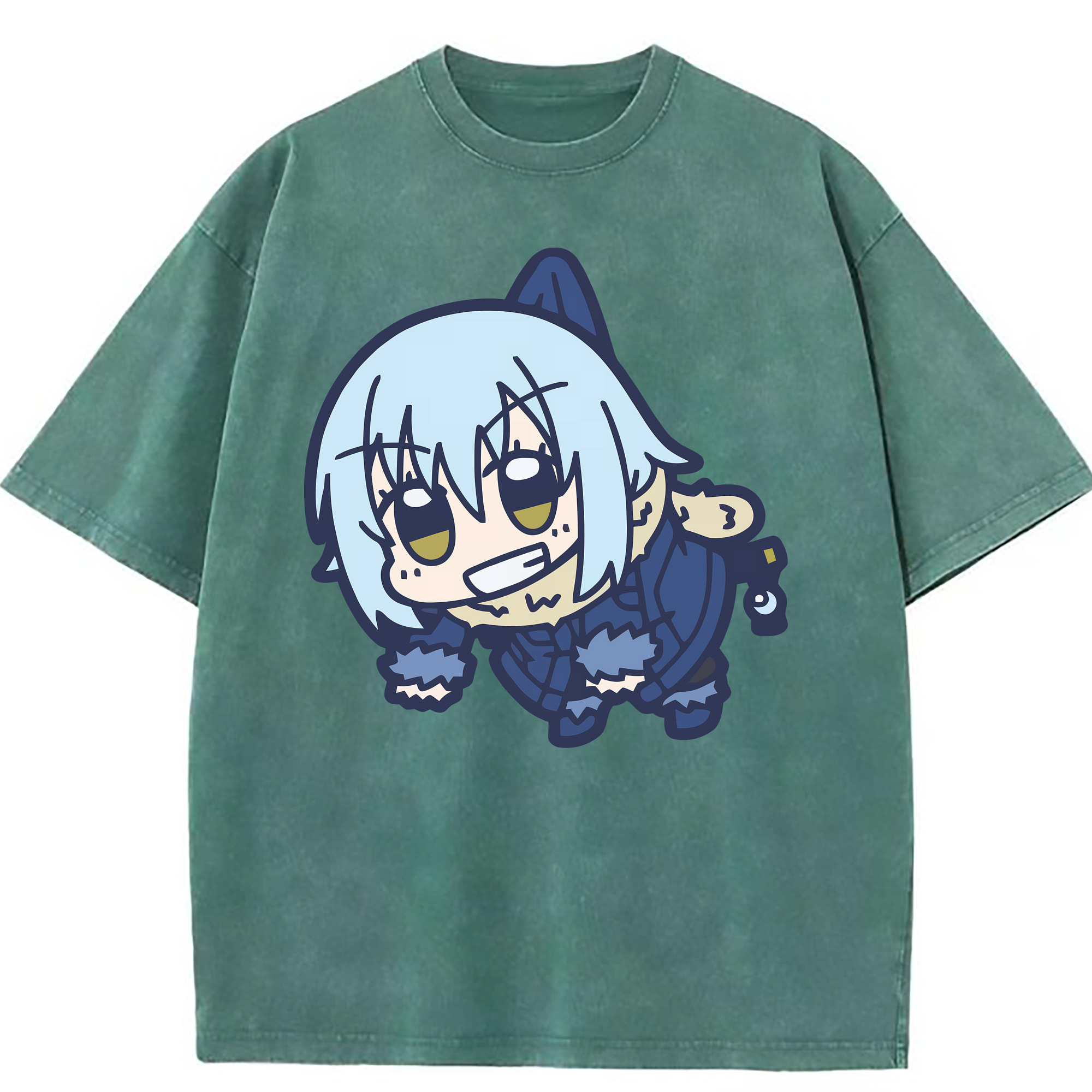 （画像用） 転スラ Regarding Reincarnated to Slime 綿100% ヴィンテージ風 半袖Tシャツ（フロントプリント）